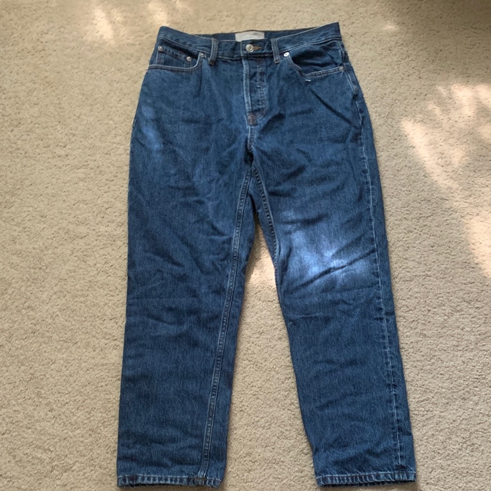 Everlane 90s cheeky button fly jean organic cotton size 29 ankle